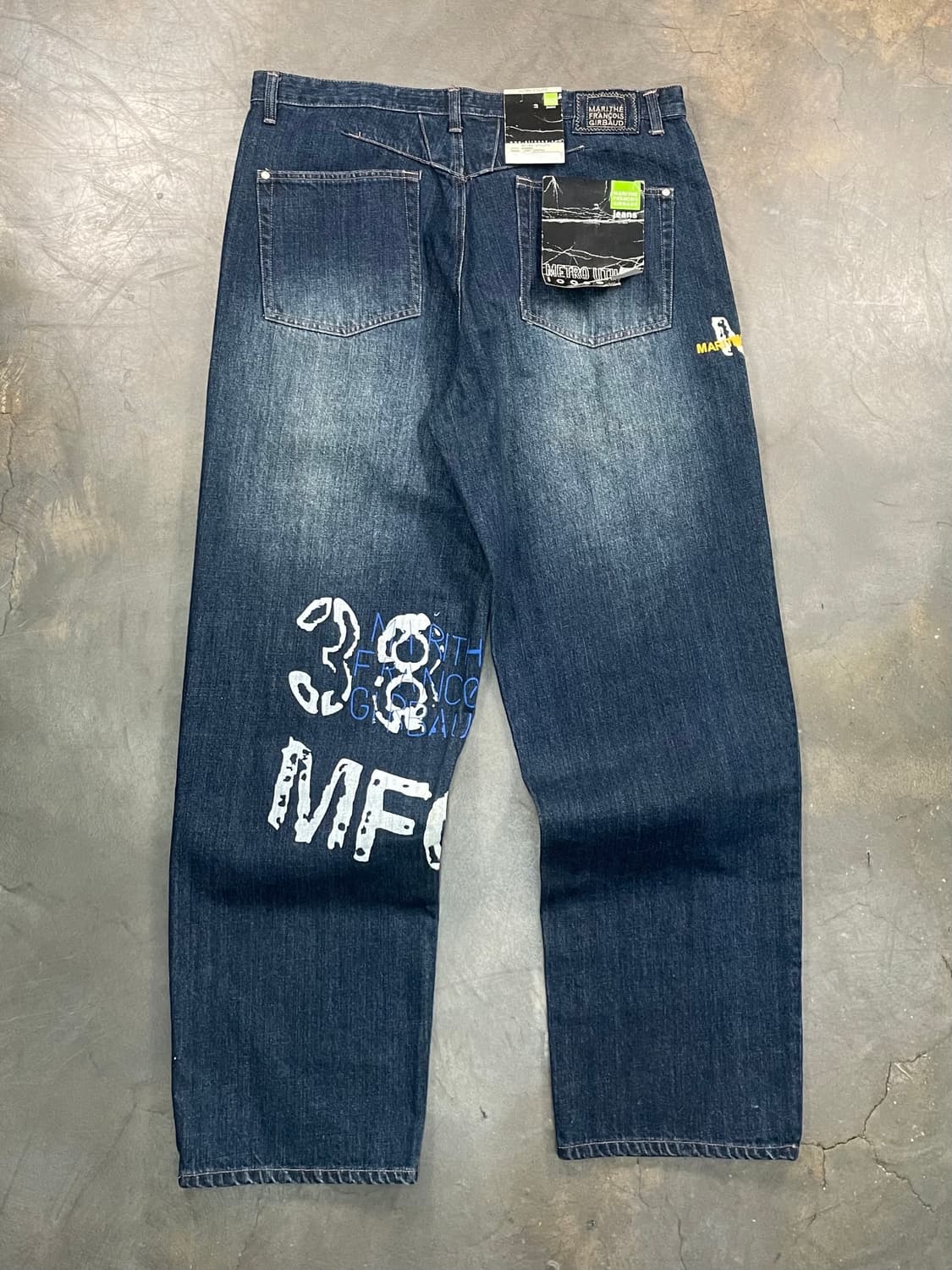 00s 마리떼 프랑소와저버 데드스탁 와이드 데님 팬츠 상품이미지5