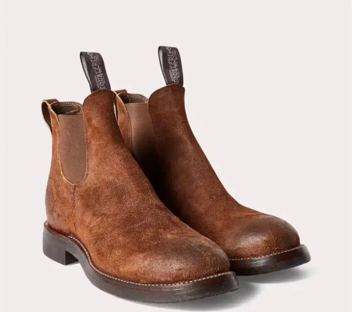 270 US9 더블알엘 콩그레스 러프아웃 스웨이드 첼시 부츠 상품이미지1