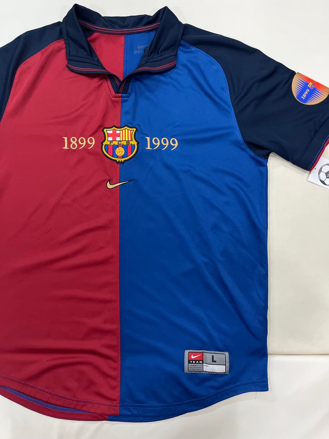 나이키 99-00 FC 바르셀로나 100주년 홈 히바우두 상품이미지5