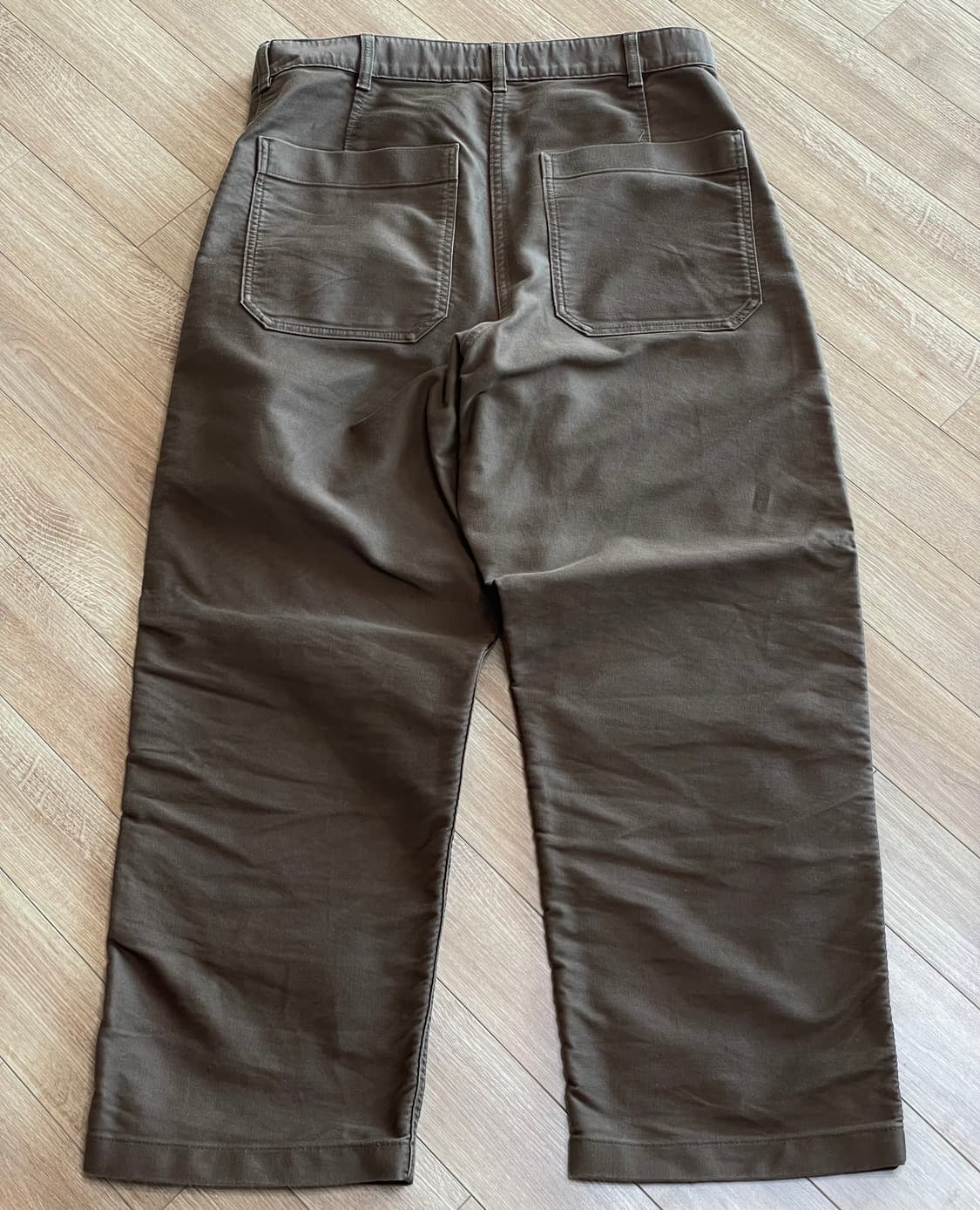 유니클로 U 와이드 치노 팬츠 브라운 상품이미지4