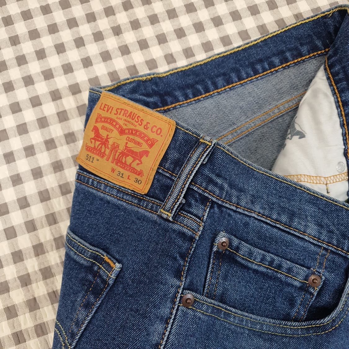 리바아스 511 스판 청바지 남자31 상품이미지2