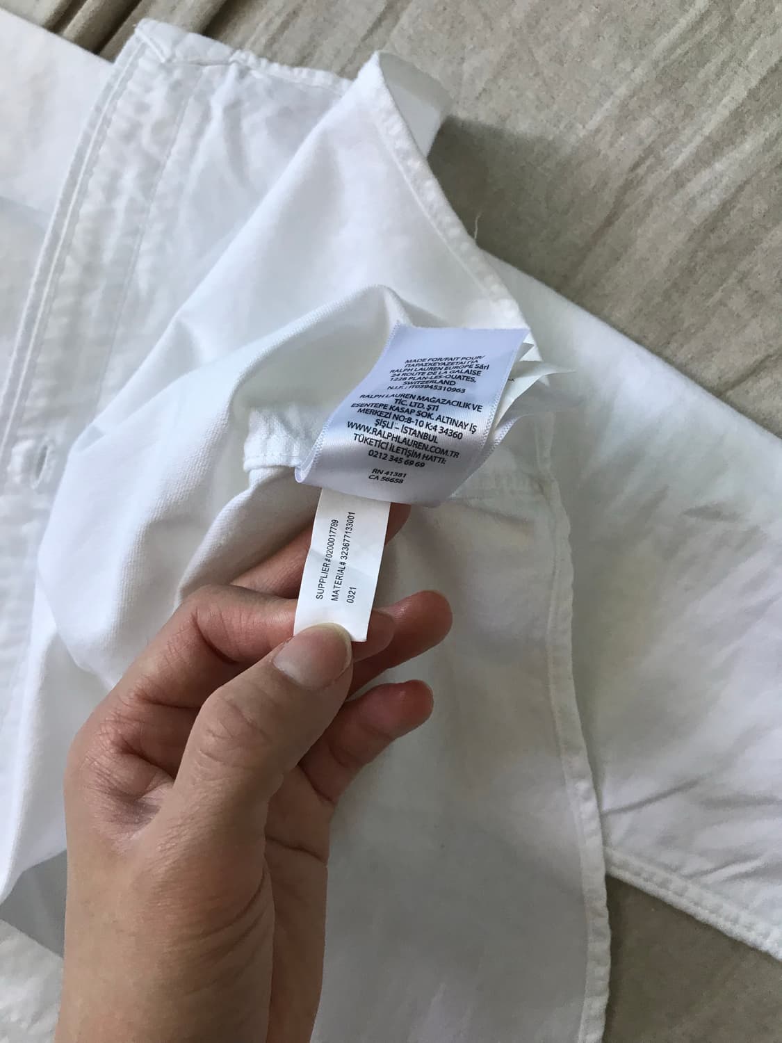 폴로 랄프로렌 포니 로고 화이트 셔츠 상품이미지10