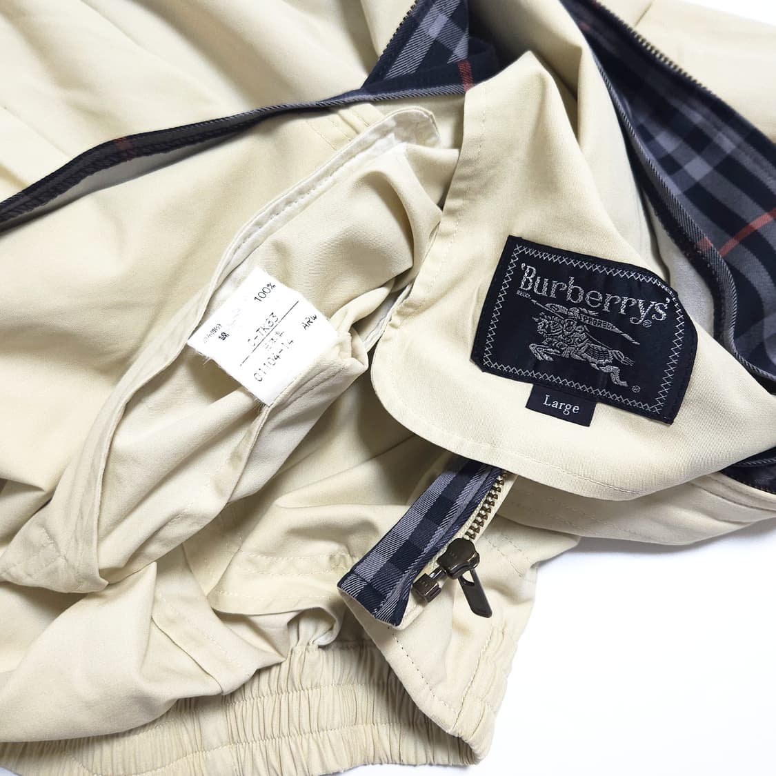 버버리 재팬 90s 블루종 스윙탑 자켓 상품이미지7