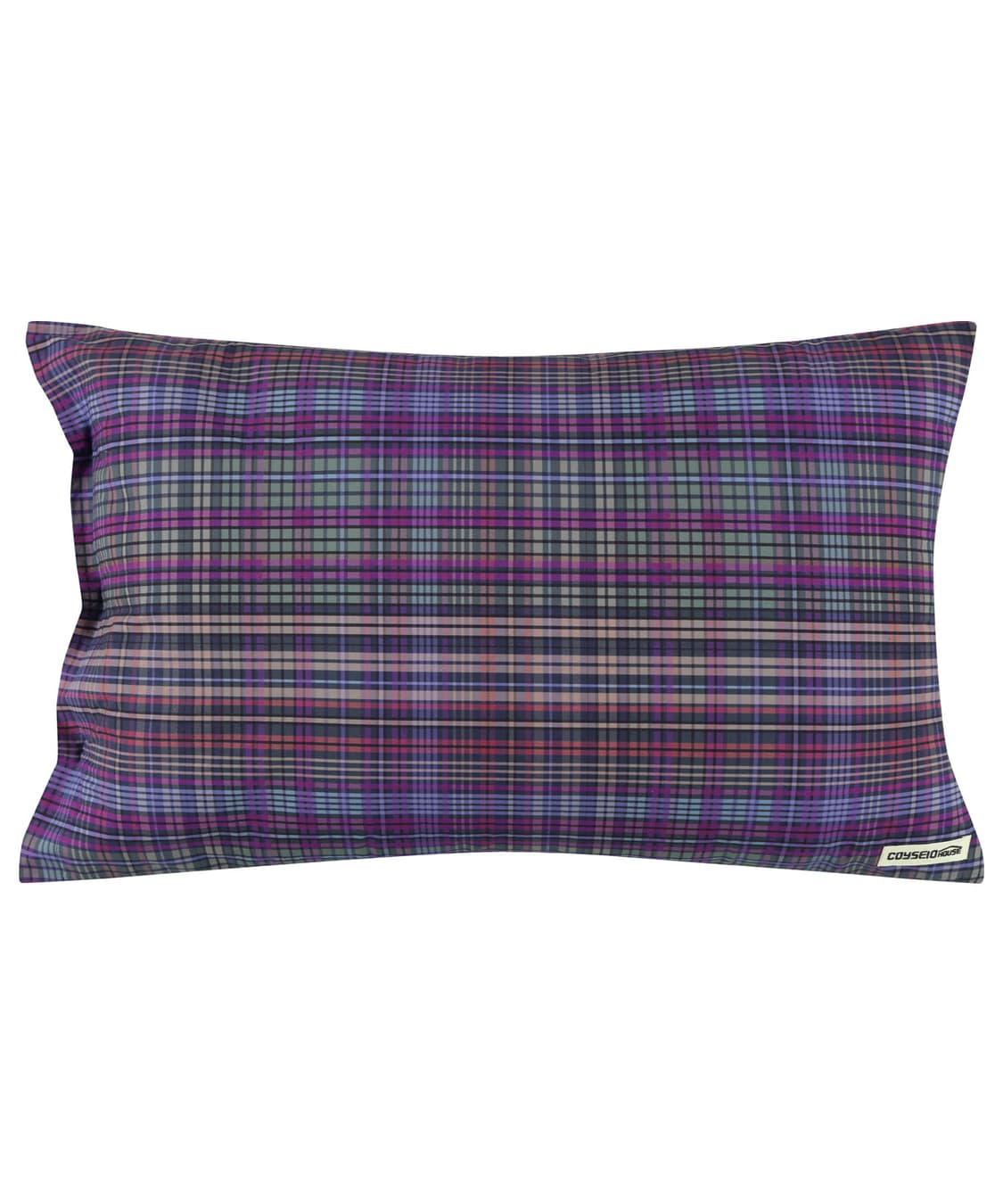 코이세이오 체크 베개 커버 퍼플 상품이미지1
