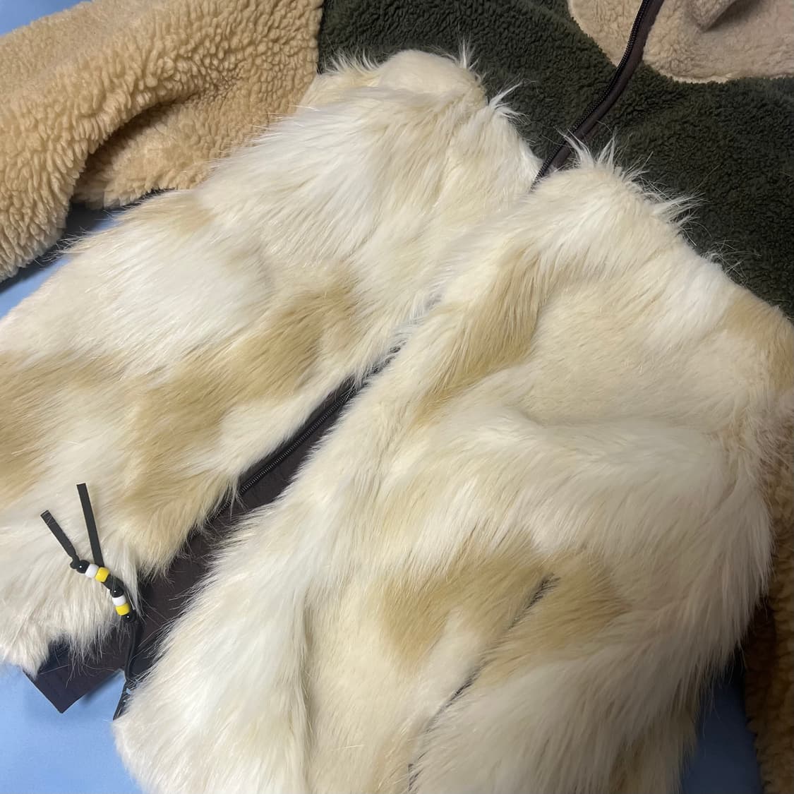 더오픈프로트덕트 오픈와이와이 퍼 후리스 베이지 상품이미지2