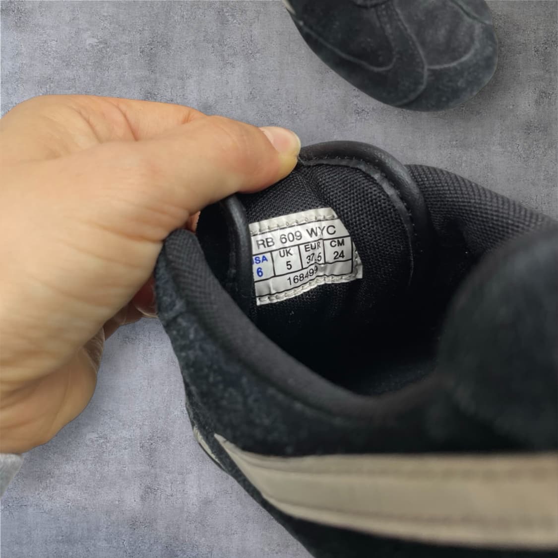 리복 Reebok 블랙 스웨이드 벨크로 스니커즈 240 상품이미지5