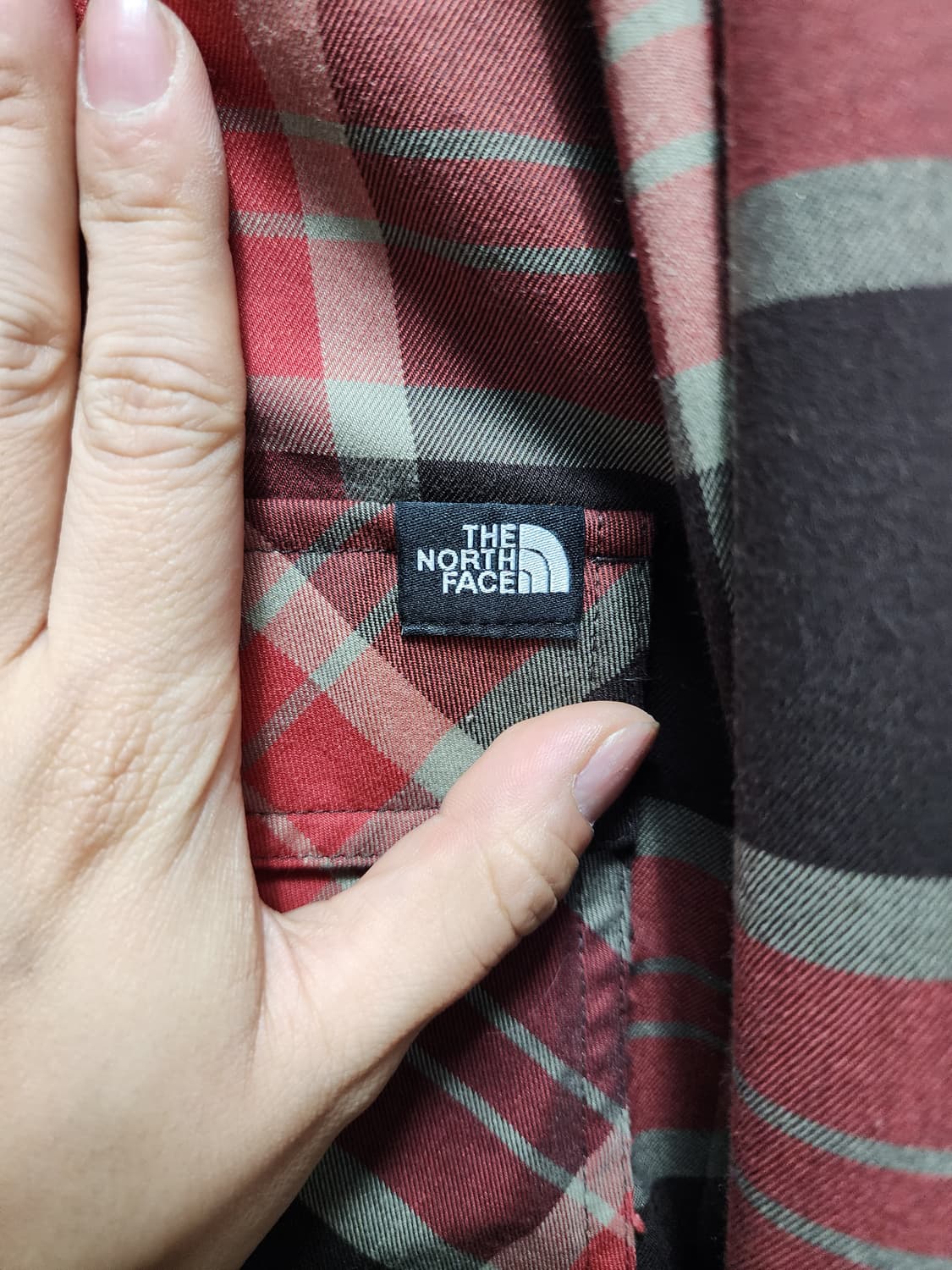 노스페이스 레드 체크 남방  상품이미지3