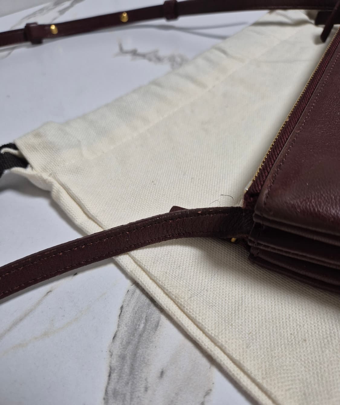 (정품) 셀린느 트리오백 스몰 버건디 크로스백 상품이미지9