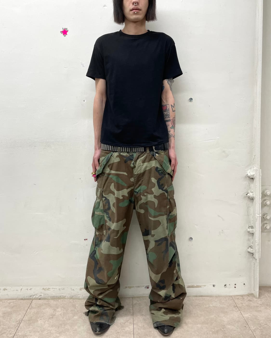 Back wing cubic T-shirt  상품이미지4