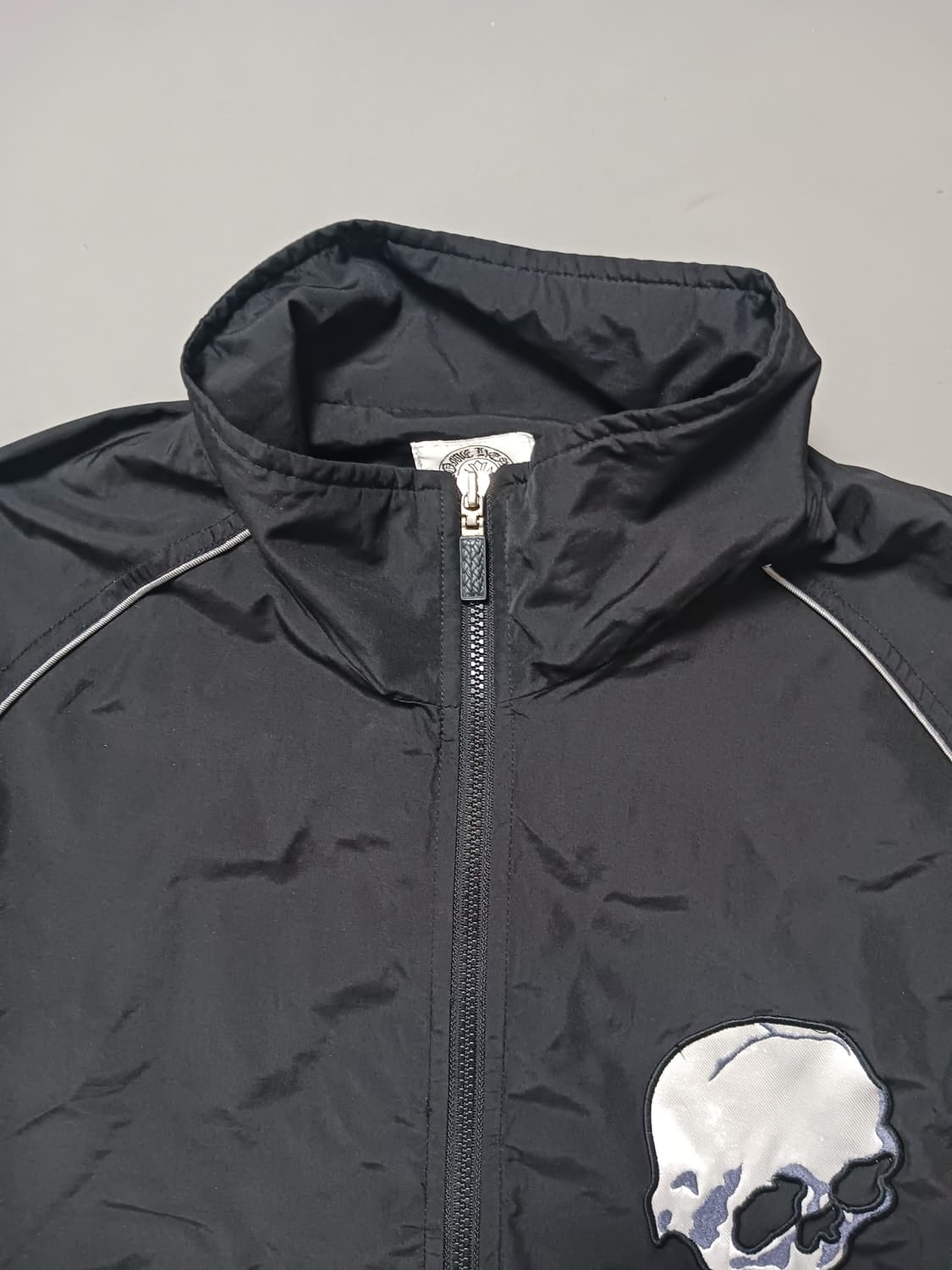 [프리] 빈티지 해골자수 나일론 기모 바람막이 자켓 상품이미지2