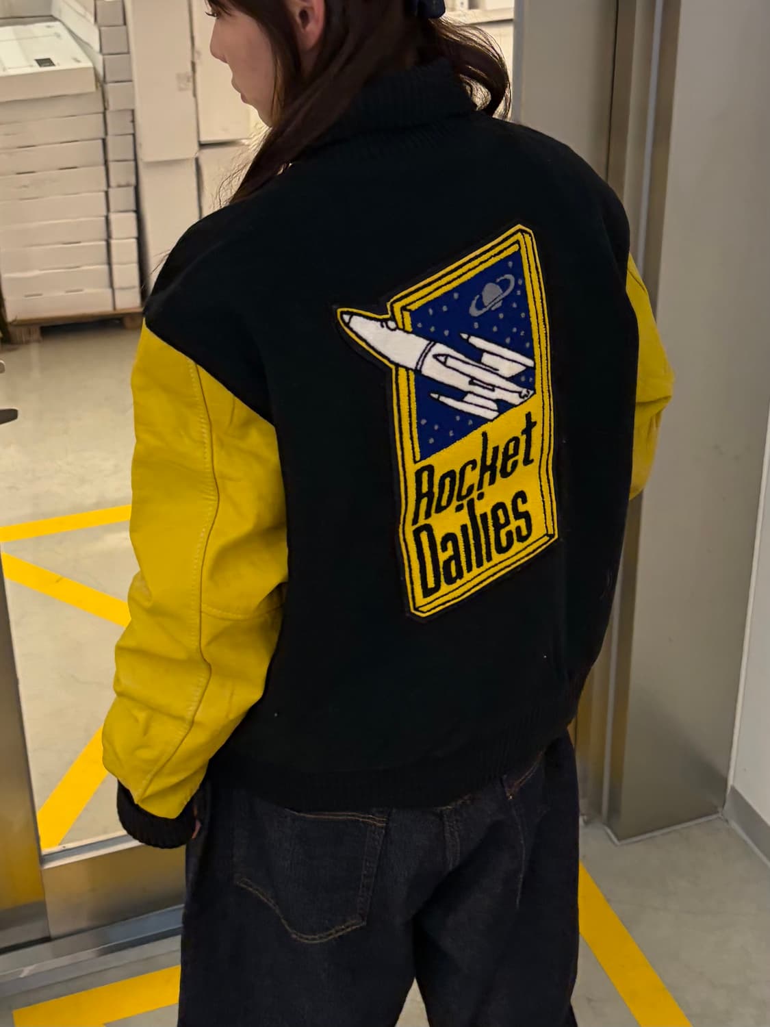 90s 올드스쿨 패치 리얼레더 바시티 상품이미지1