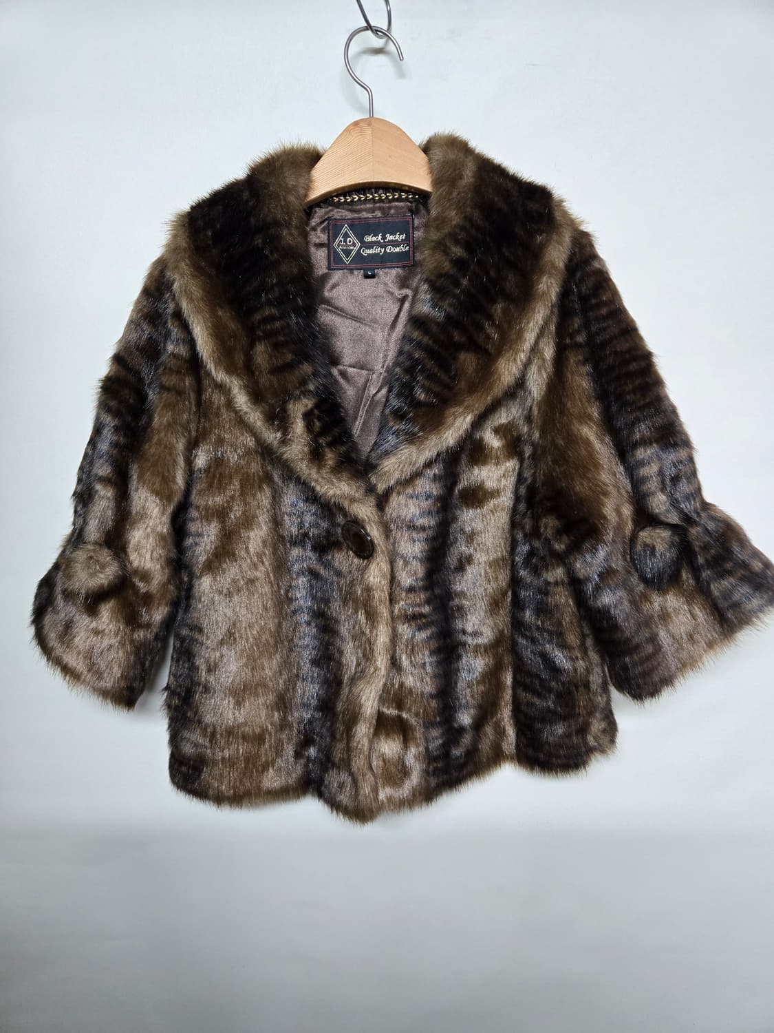 J D American  Black Jacket 밍크  코트 브라운 L 상품이미지2