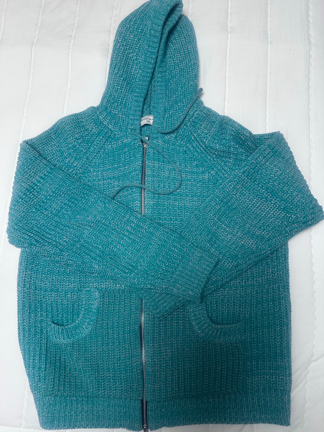 에프타프레이 인타르시아 니트후드 집업 상품이미지1