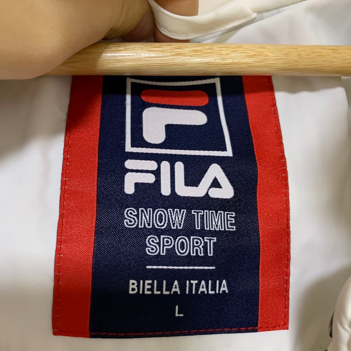 휠라 FILA 화이트 패딩 점퍼 빈티지 남녀공용 L 상품이미지8