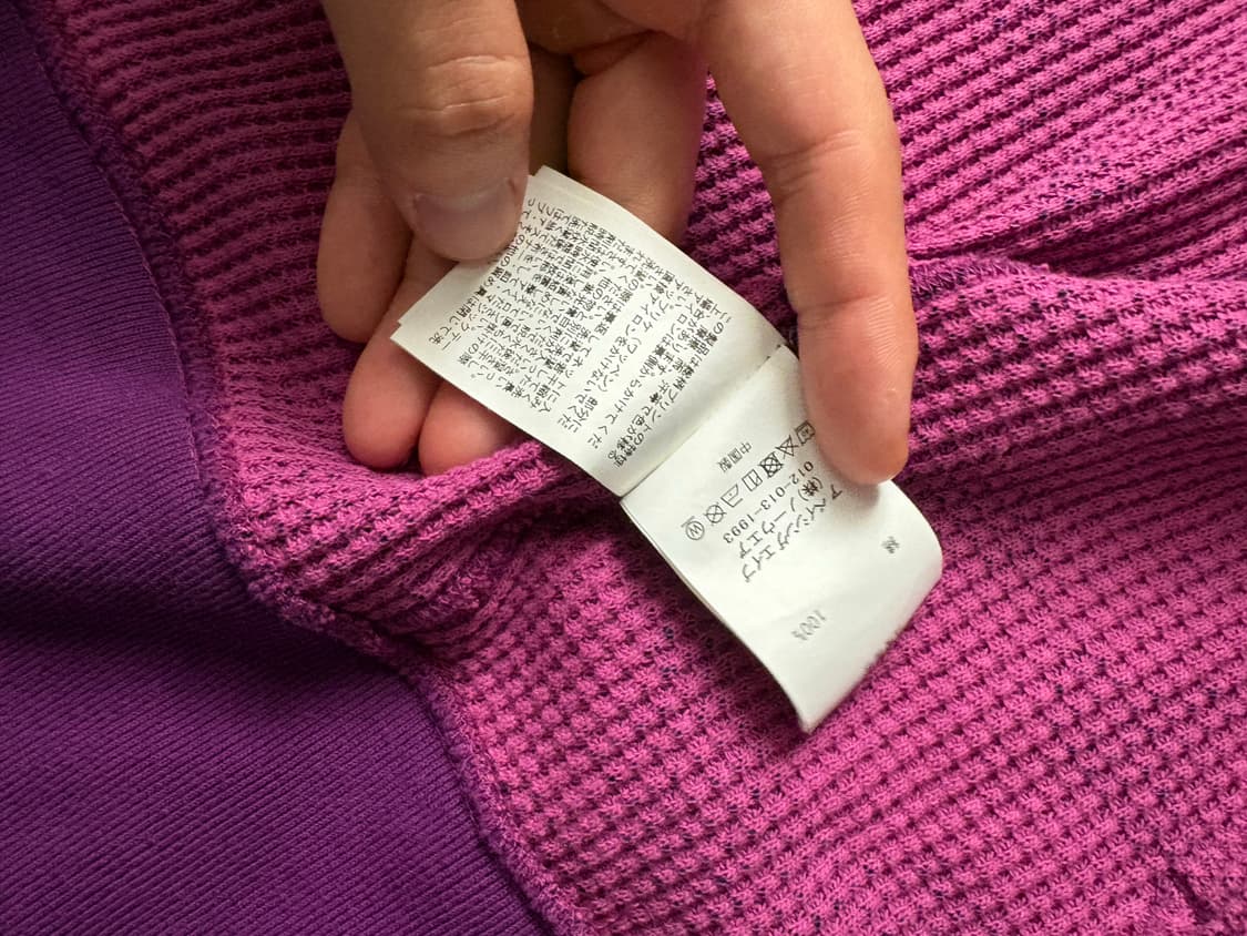 베이프 카모 원포인트컬러 와플 후드집업 상품이미지4