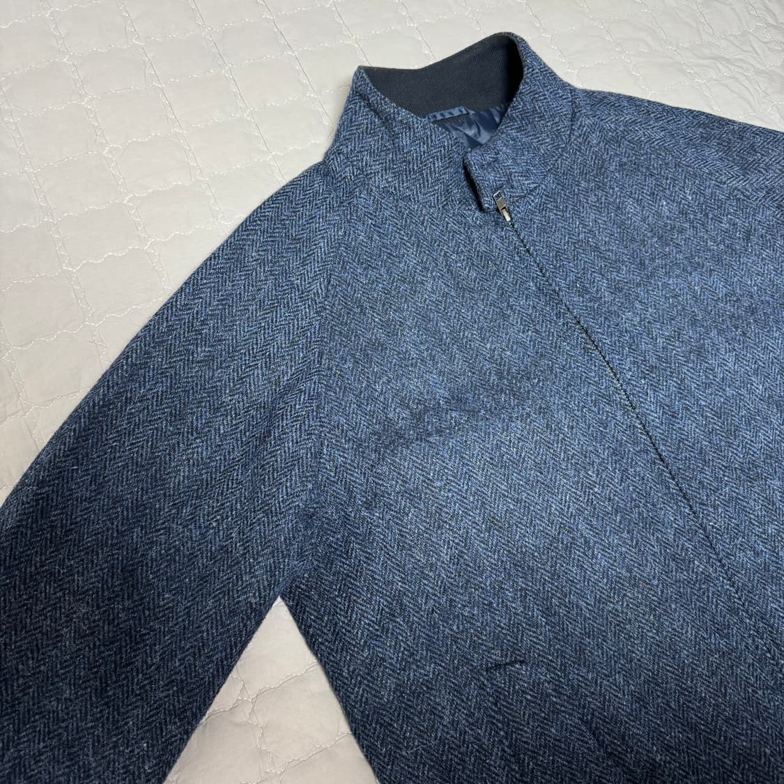 빈티지 Baron Viento 해리스트위드 G9 해링턴 자켓 XL 상품이미지10