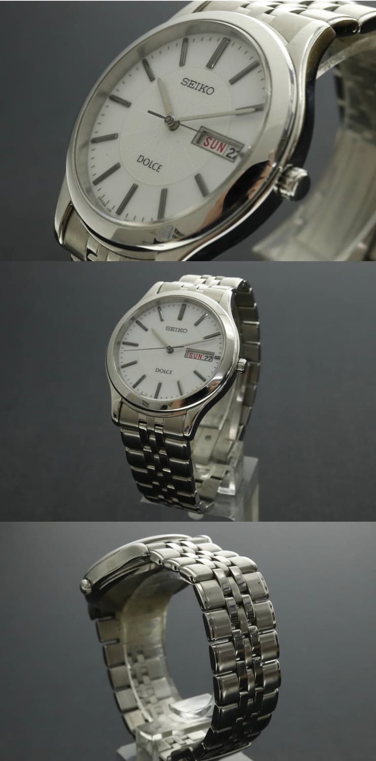 DOLCE 손목시계 V158-0AC0 남성용 화이트 상품이미지1