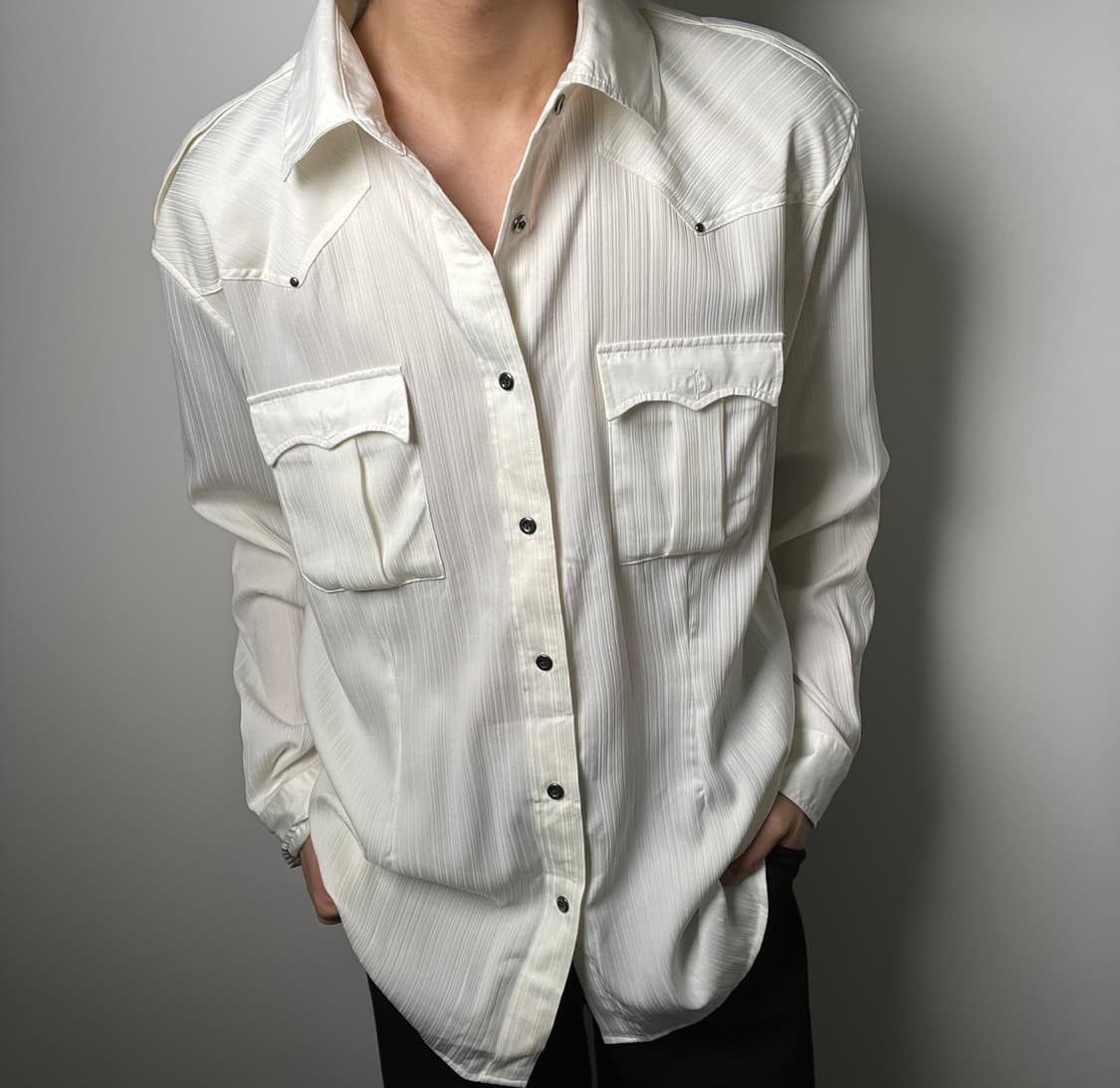 splendid satisfaction 버티컬 스트라이프 웨스턴 셔츠 상품이미지3