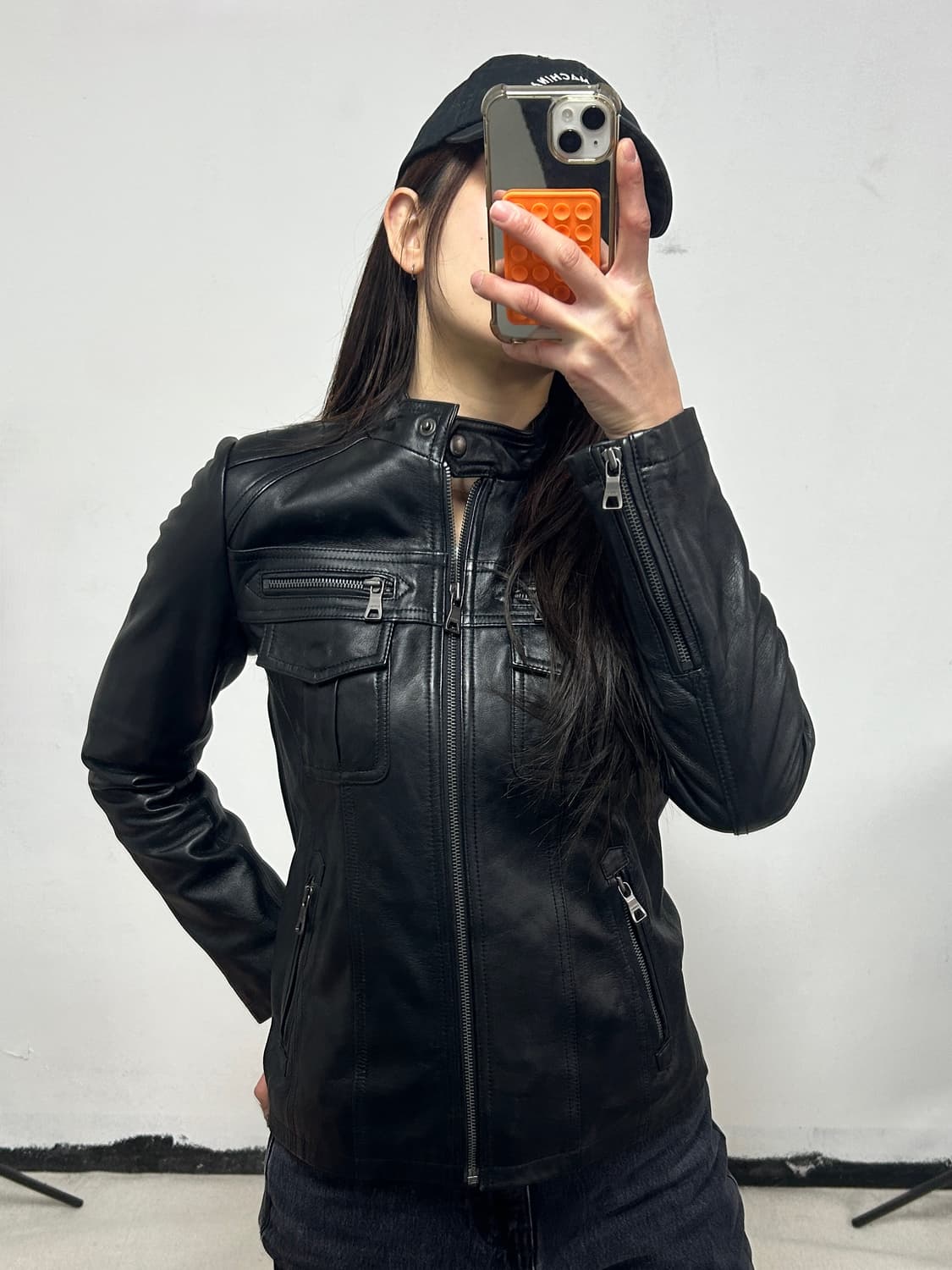 카레라 양가죽 싱글 라이더 자켓 상품이미지2