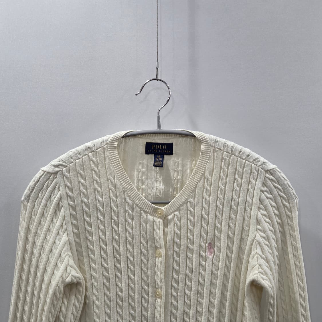 폴로랄프로렌 걸즈 케이블 니트 가디건 L/14/16  상품이미지2