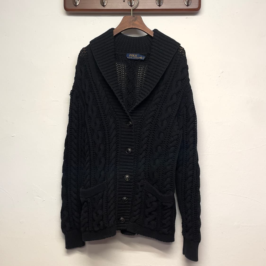 폴로 랄프로렌 (우먼) 숄카라 가디건   상품이미지1