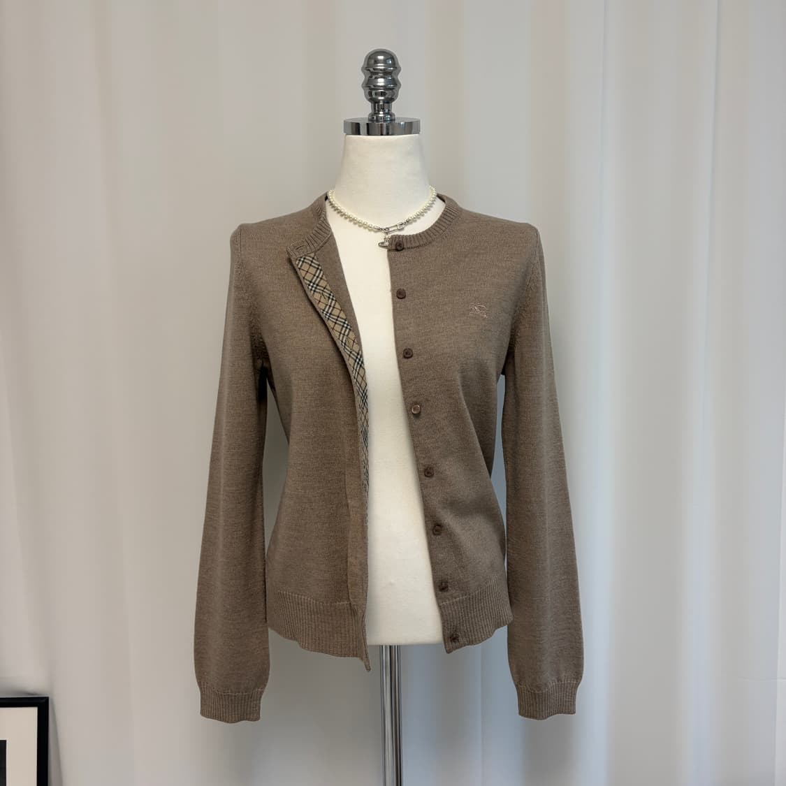 버버리 런던 울 가디건 코코아 상품이미지9