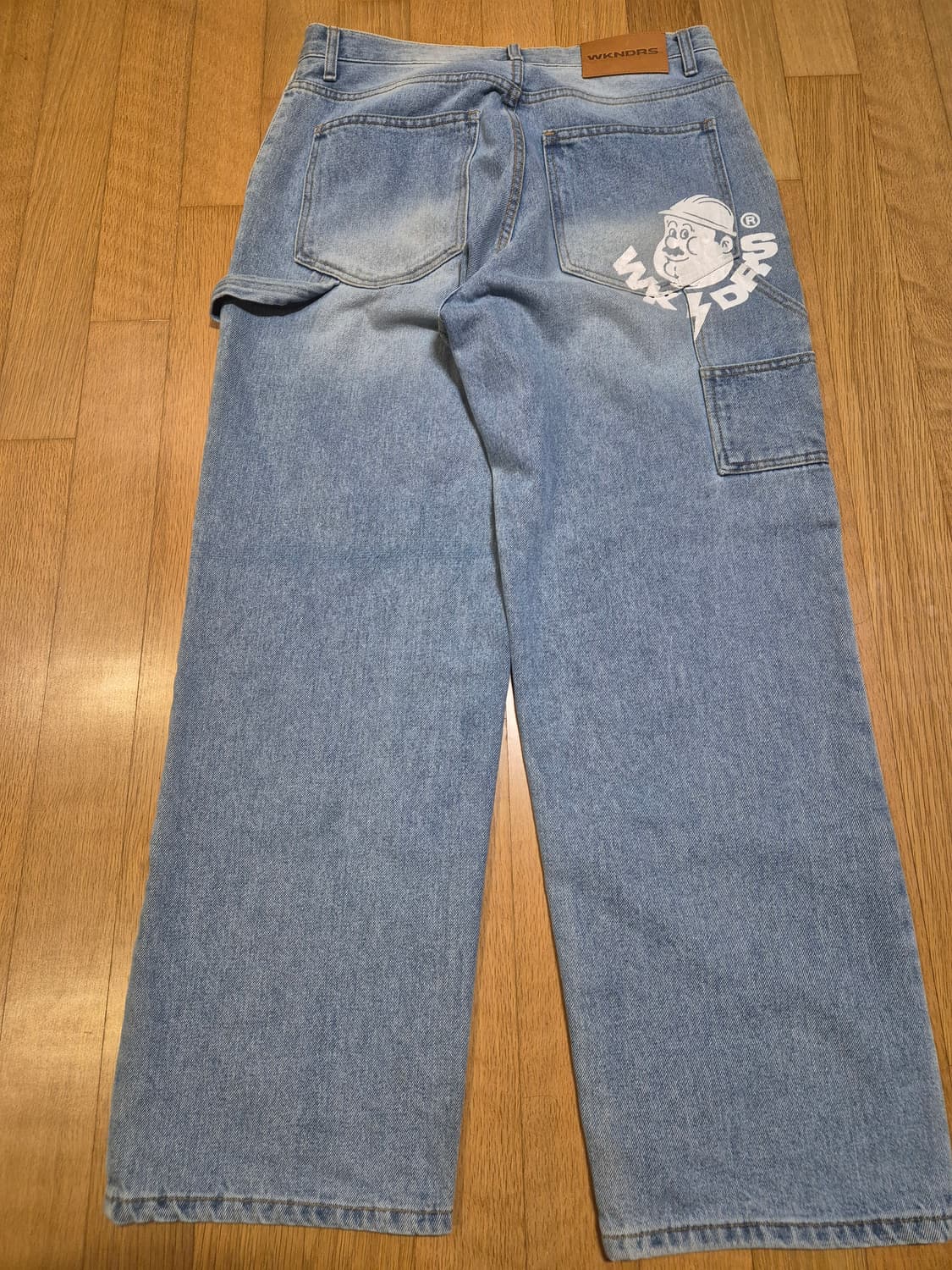 위캔더스 워커 팬츠 더블니 카펜터 데님 worker pants 상품이미지5