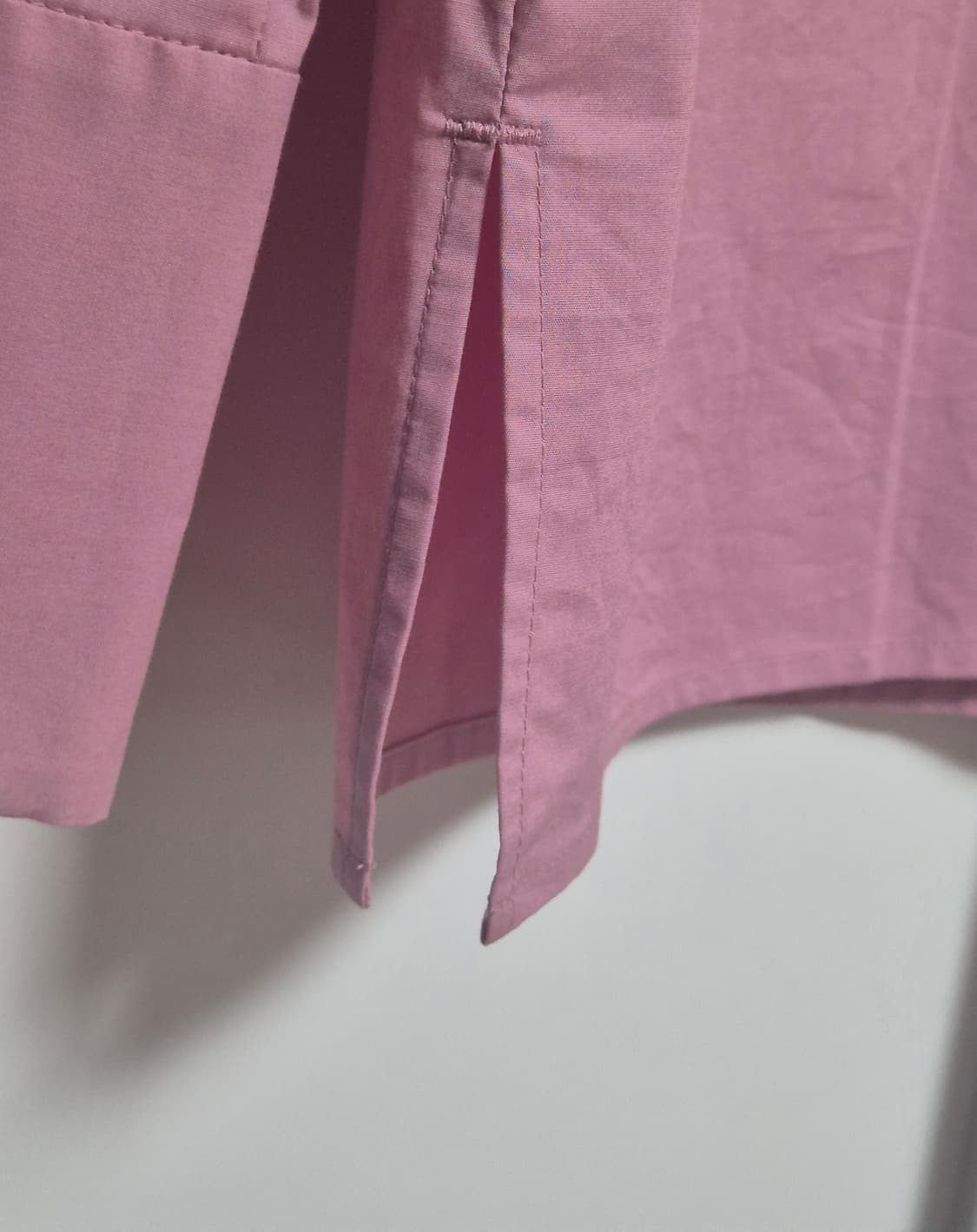 코스 COS 하이넥 투웨이 셔츠 다크핑크 상품이미지5