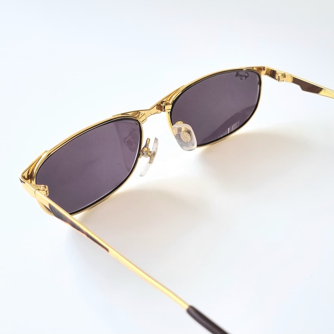 데드스탁 Gazelle 골드 & 레오파드 믹스 슬림 선글라스 1383 상품이미지5