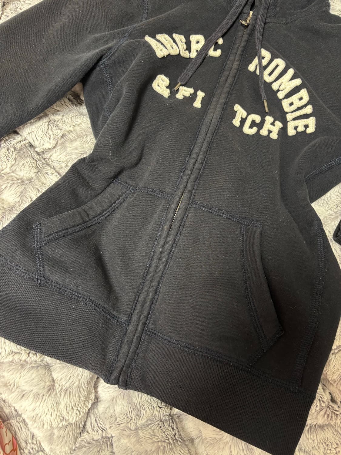 아베크롬비 후드집업 네이비 S 상품이미지4