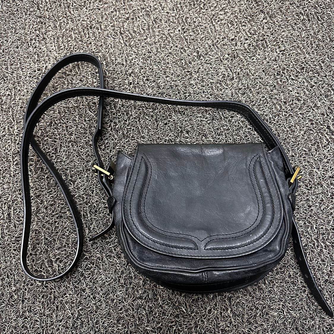 POLO 폴로 랄프로렌 여성 가죽 크로스백 블랙 상품이미지1