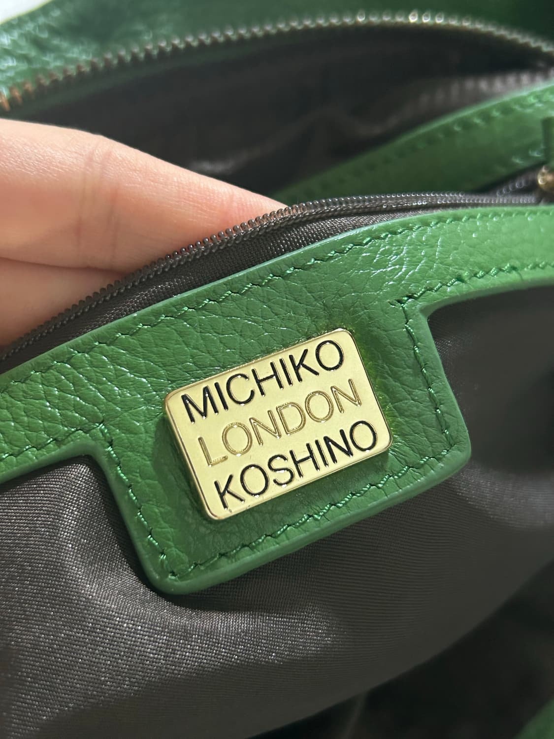 미치코 코시노 런던 딥그린 숄더백 상품이미지7