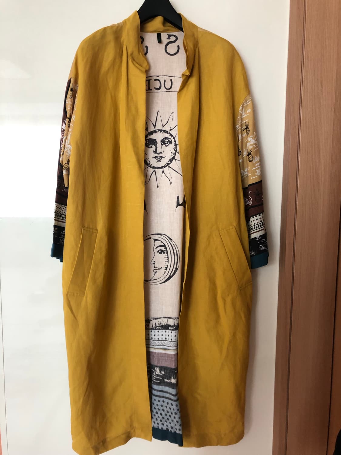 베네통 린넨 인견 로브 셔츠 가디건 자켓 올드머니룩 바캉스 휴가룩 여행룩 상품이미지5