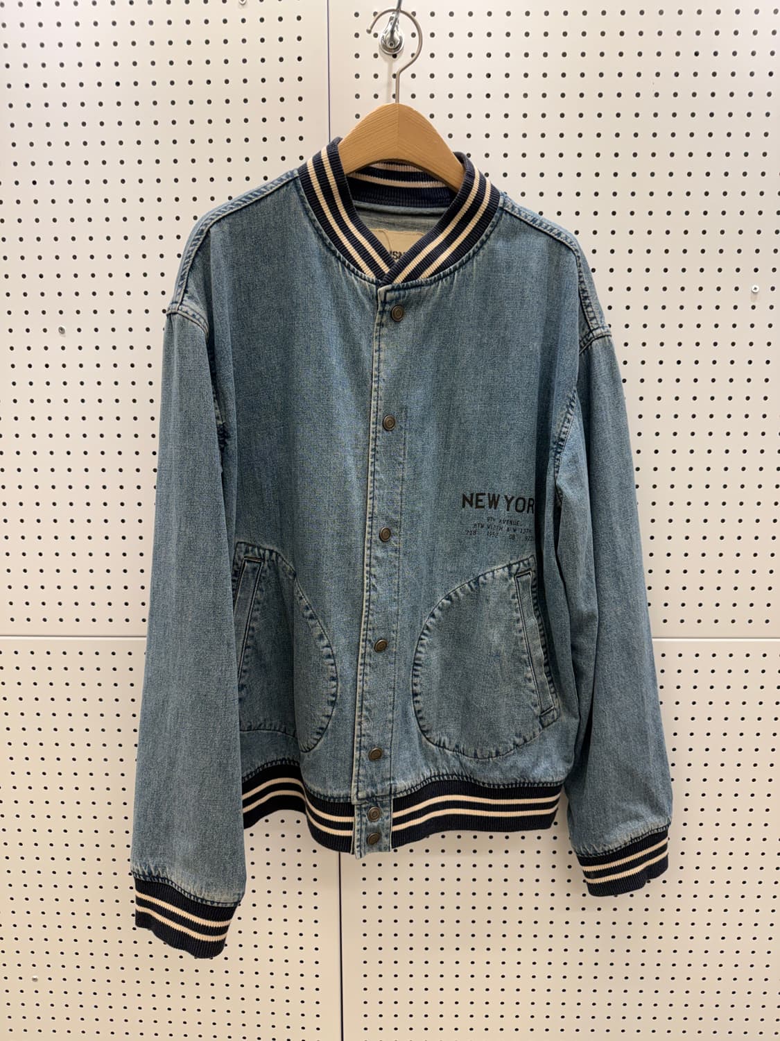 JSNY 뉴욕 데님 바시티 자켓 U1052 상품이미지2