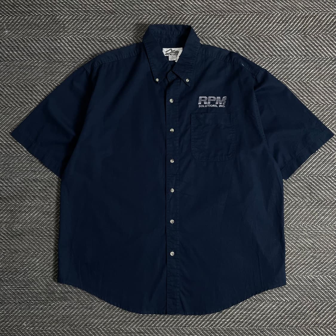 USA 빈티지 박시핏 반팔 워크 셔츠o 2824 상품이미지1