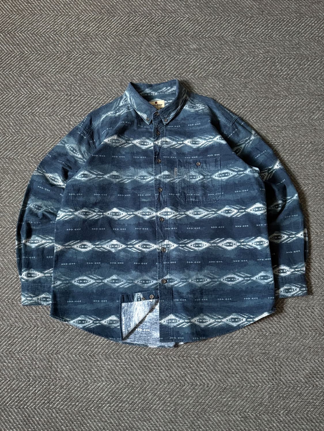 울리치 네이티브 패턴 버튼다운 빈티지 셔츠 (110) 상품이미지1