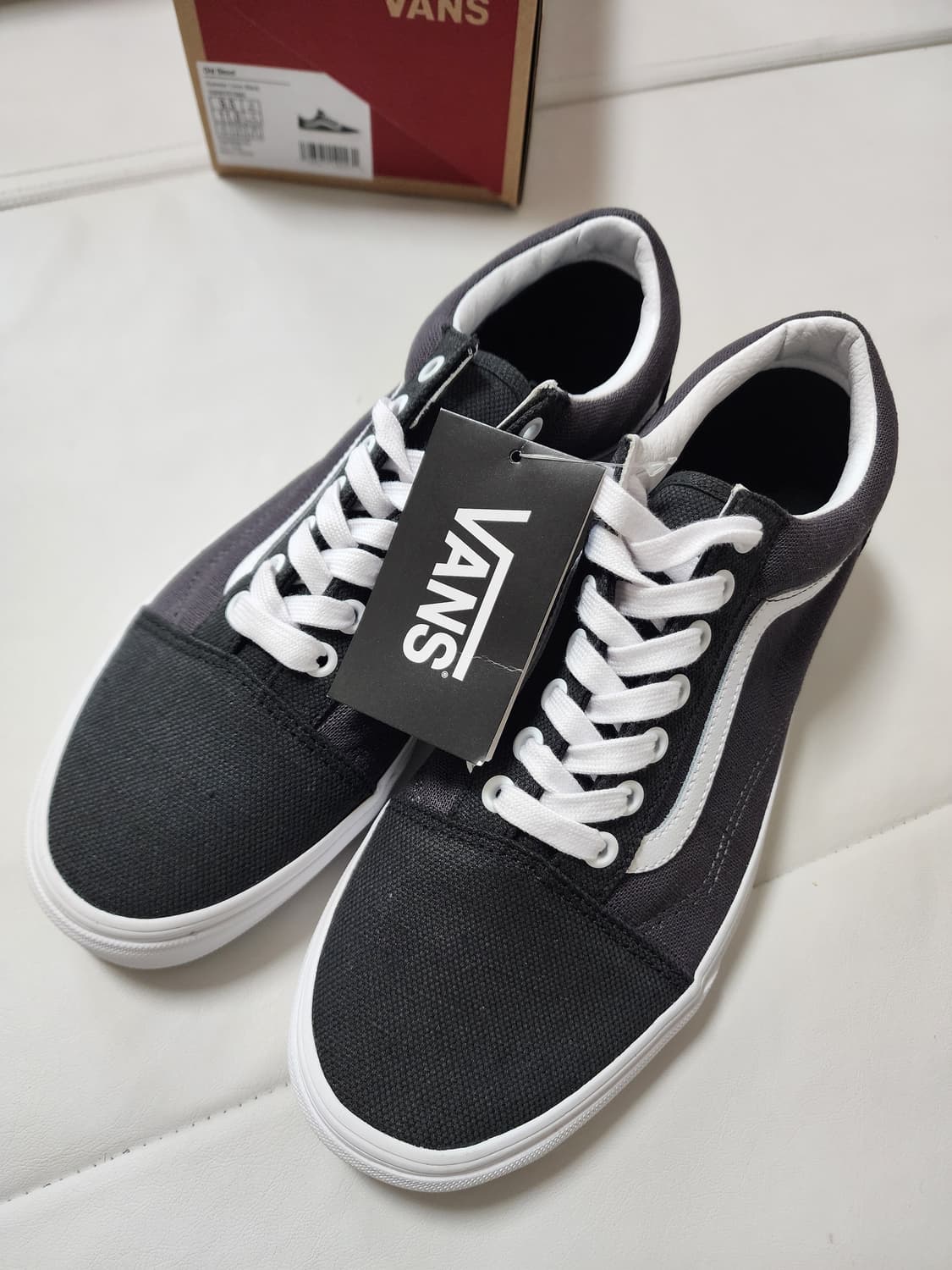 반스올드스쿨블랙써머린넨275사이즈 상품이미지1