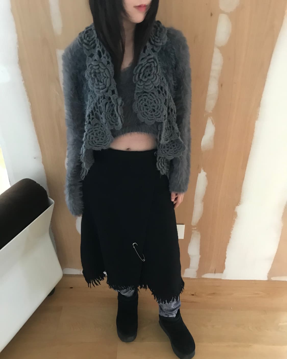  vintage flower crochet vest 상품이미지5