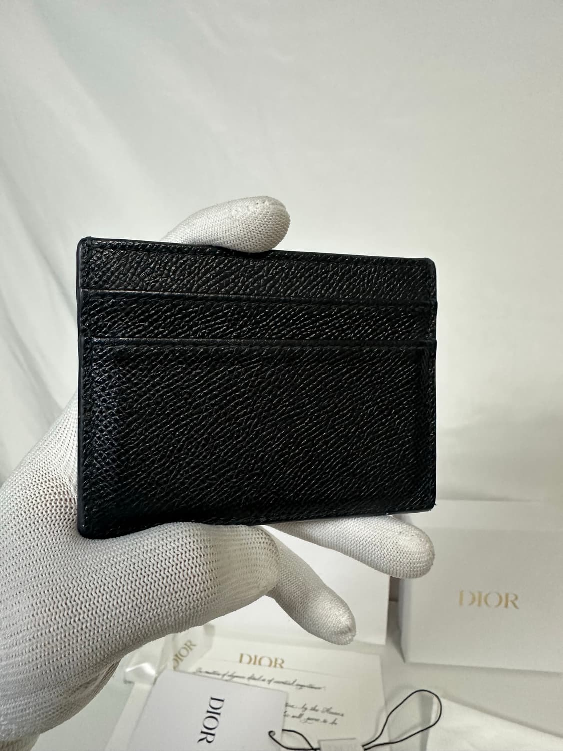 디올 몽테인 5슬롯 카드지갑 블랙 (OS) 상품이미지3