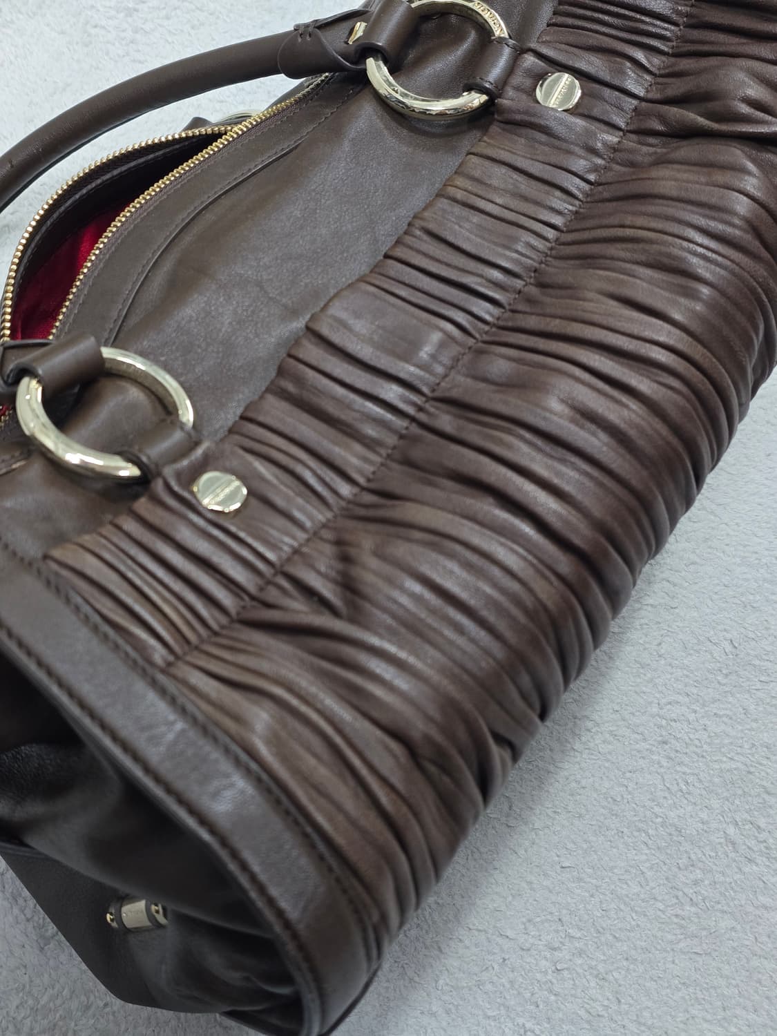 발렌시아가 00's 브라운 레더 숄더백 상품이미지9