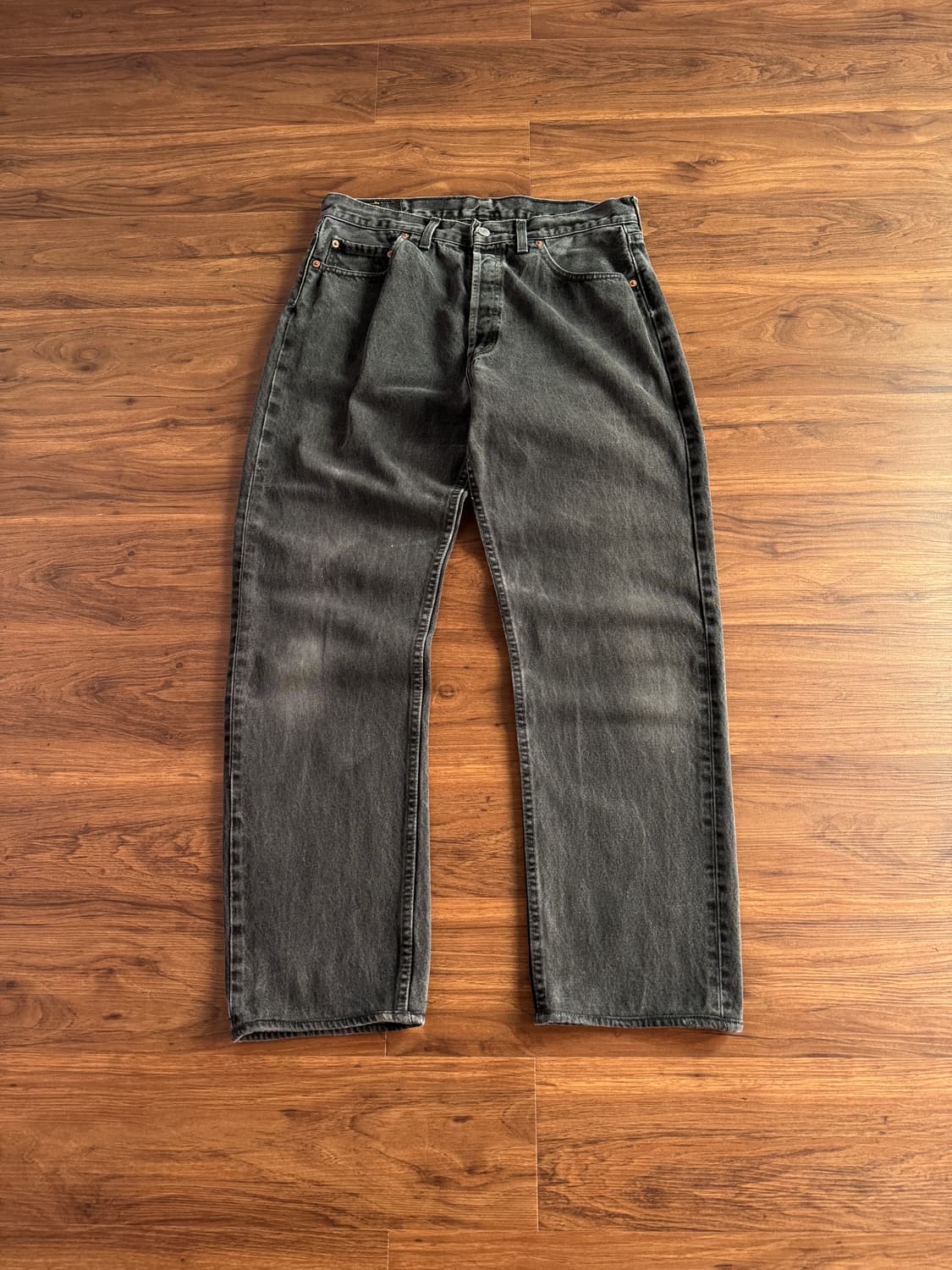 [33]리바이스 501 Made in USA 흑청 데님 팬츠 상품이미지2