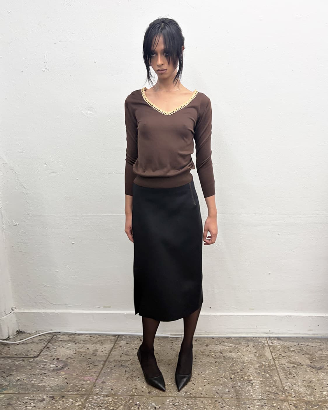 돌체앤가바나 실크 탑 상품이미지5