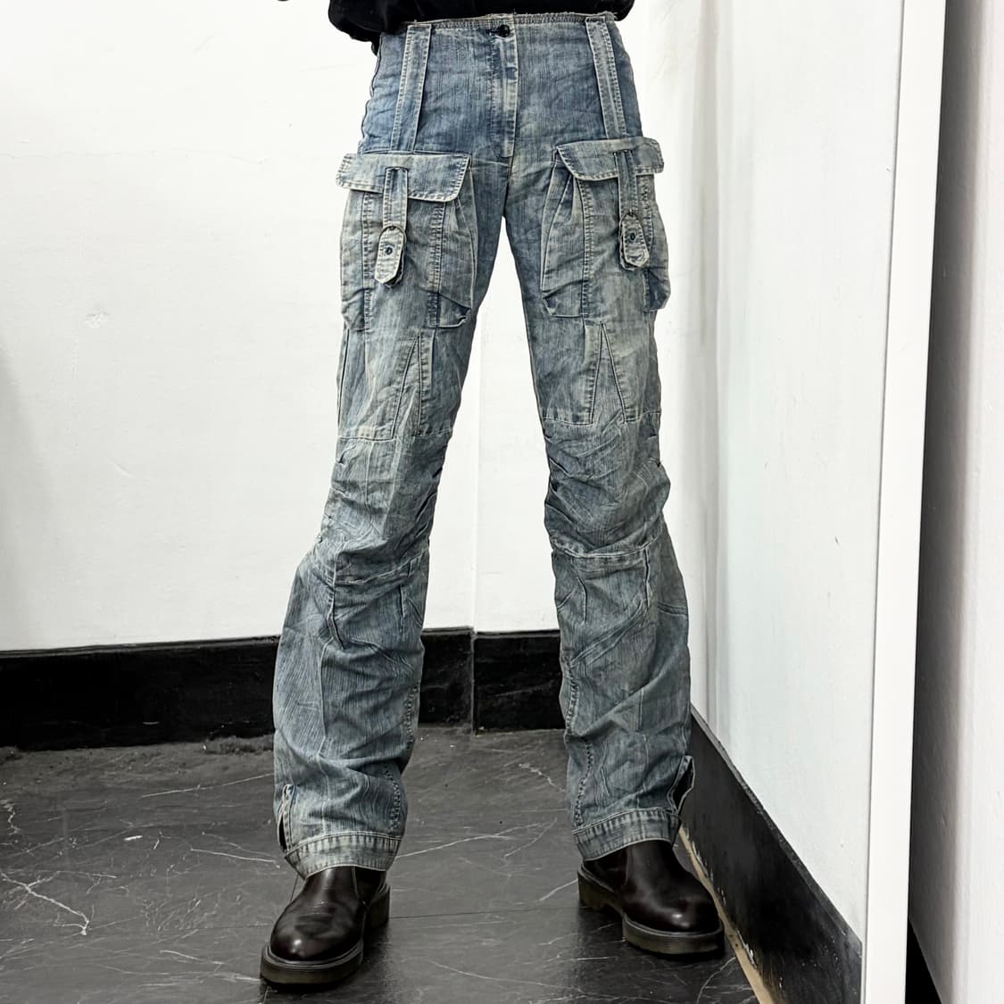 마리떼 프링소와 저버 재팬 90s 데님 카고 팬츠 상품이미지1