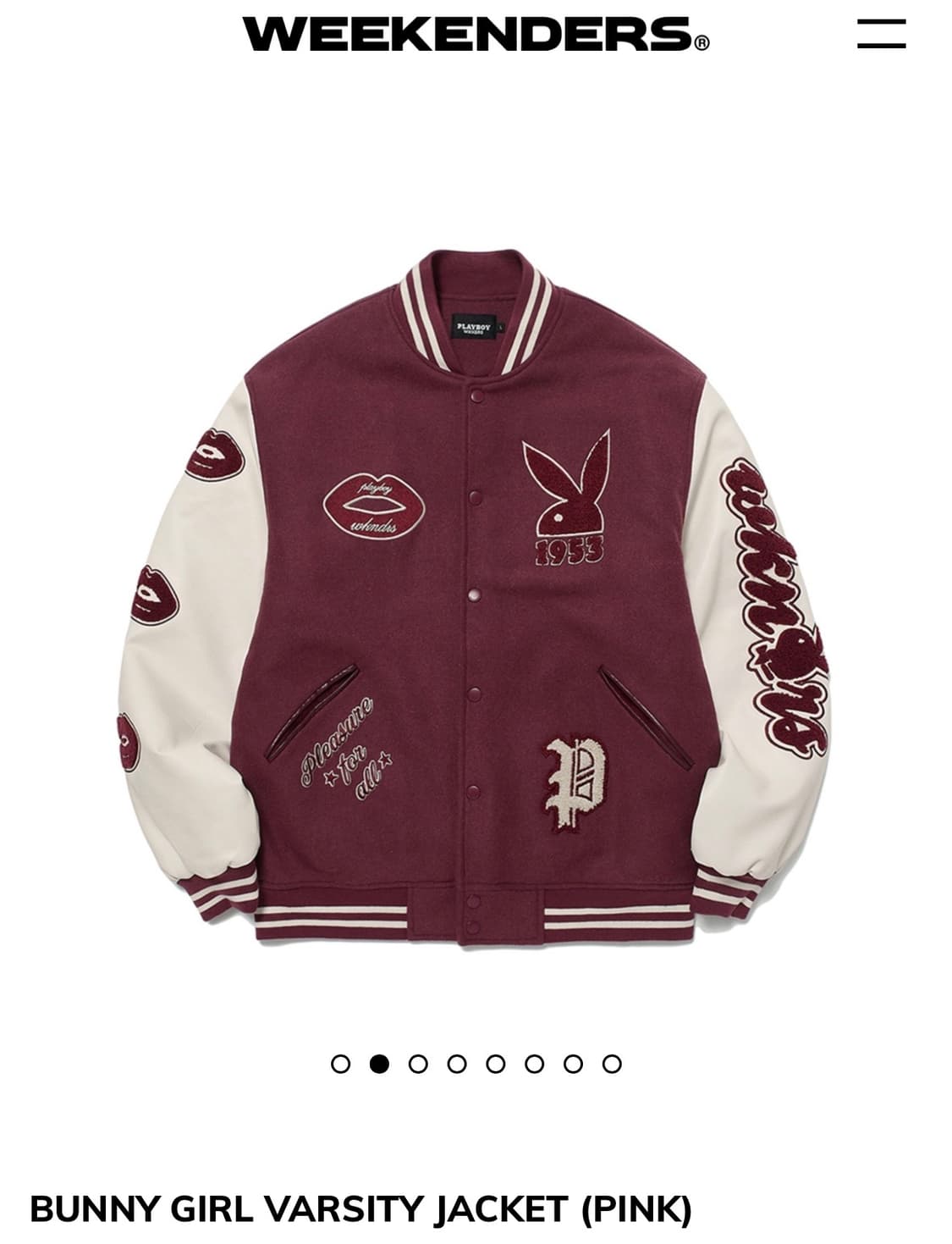 위켄더스 bunnygirl varsity jacket 상품이미지1