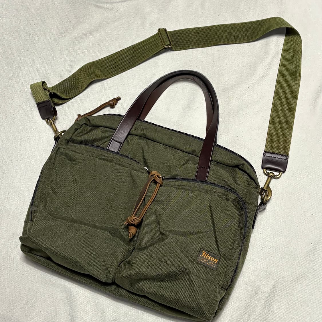 OS 필슨 878 브리프케이스 오터그린 토트백 상품이미지1
