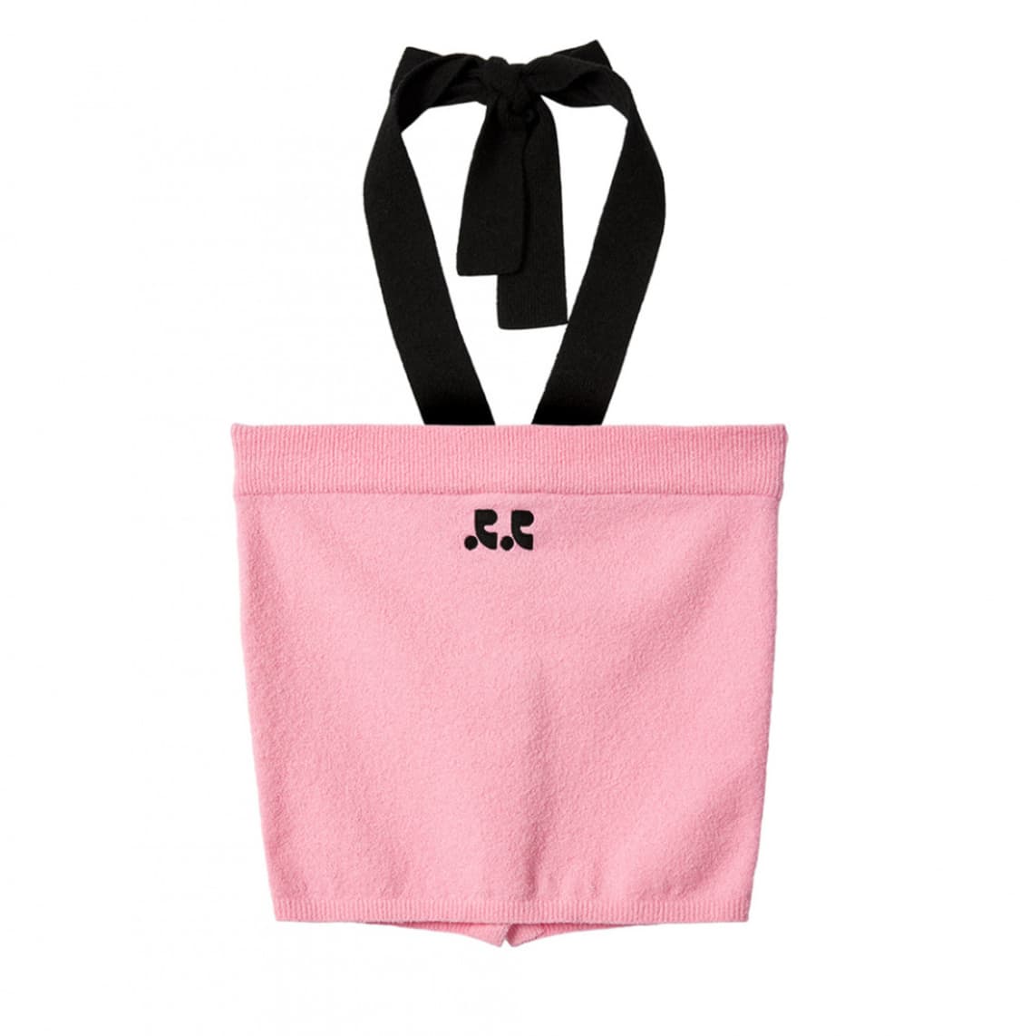 (권은비 착용) 레스트앤레크레이션 로고 니트 튜브탑 오프숄더 나시 상품이미지4