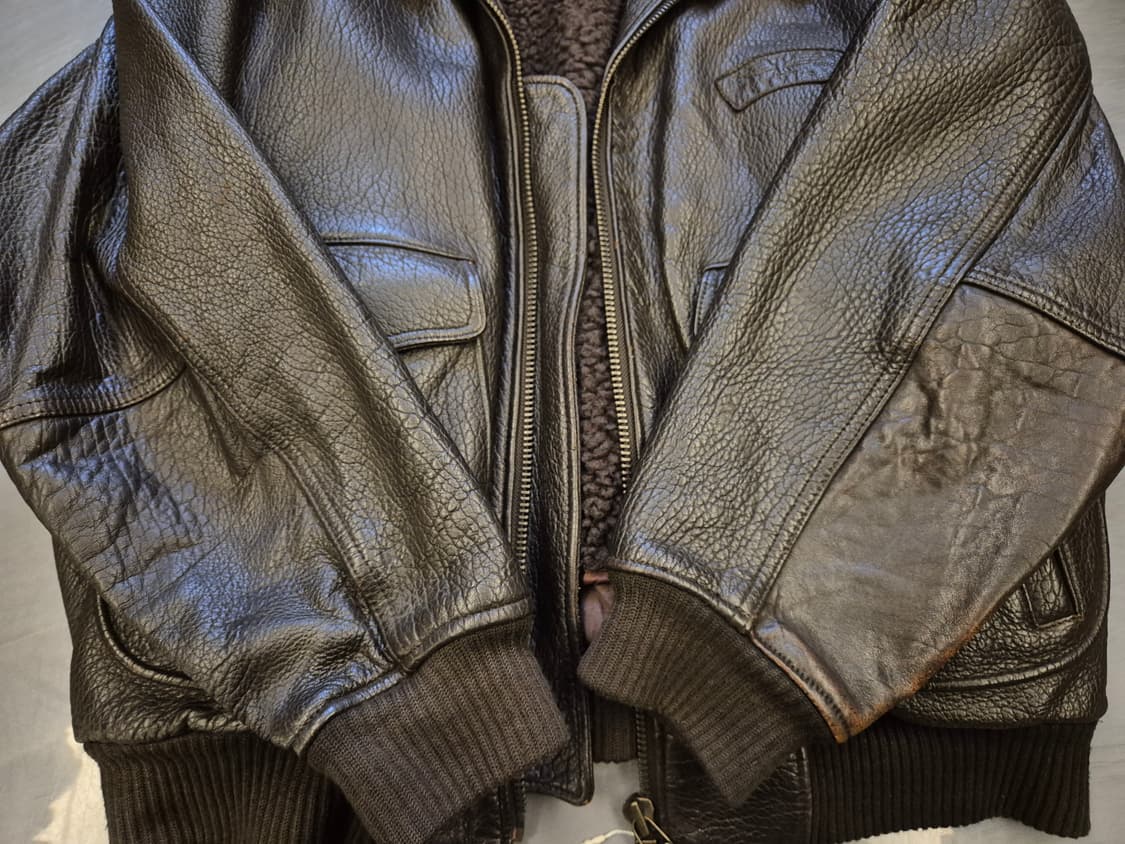 80s LEVI'S TYPE G-1 양가죽 봄버 상품이미지6