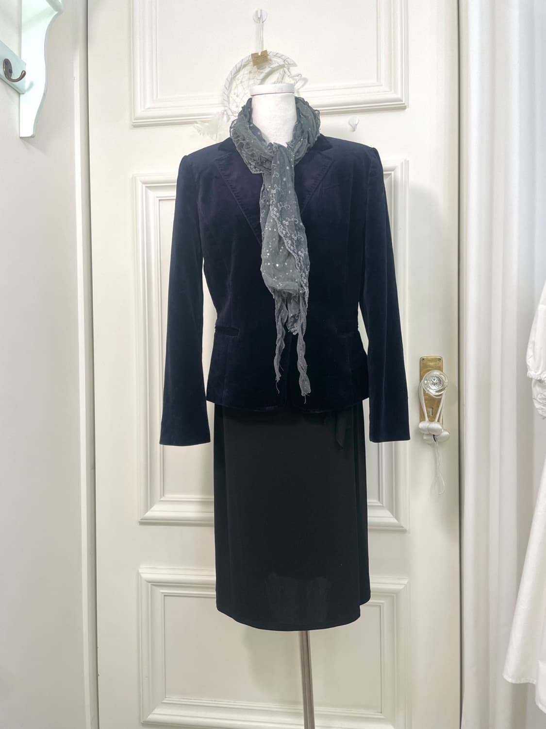 blue velvet basic jacket 상품이미지6