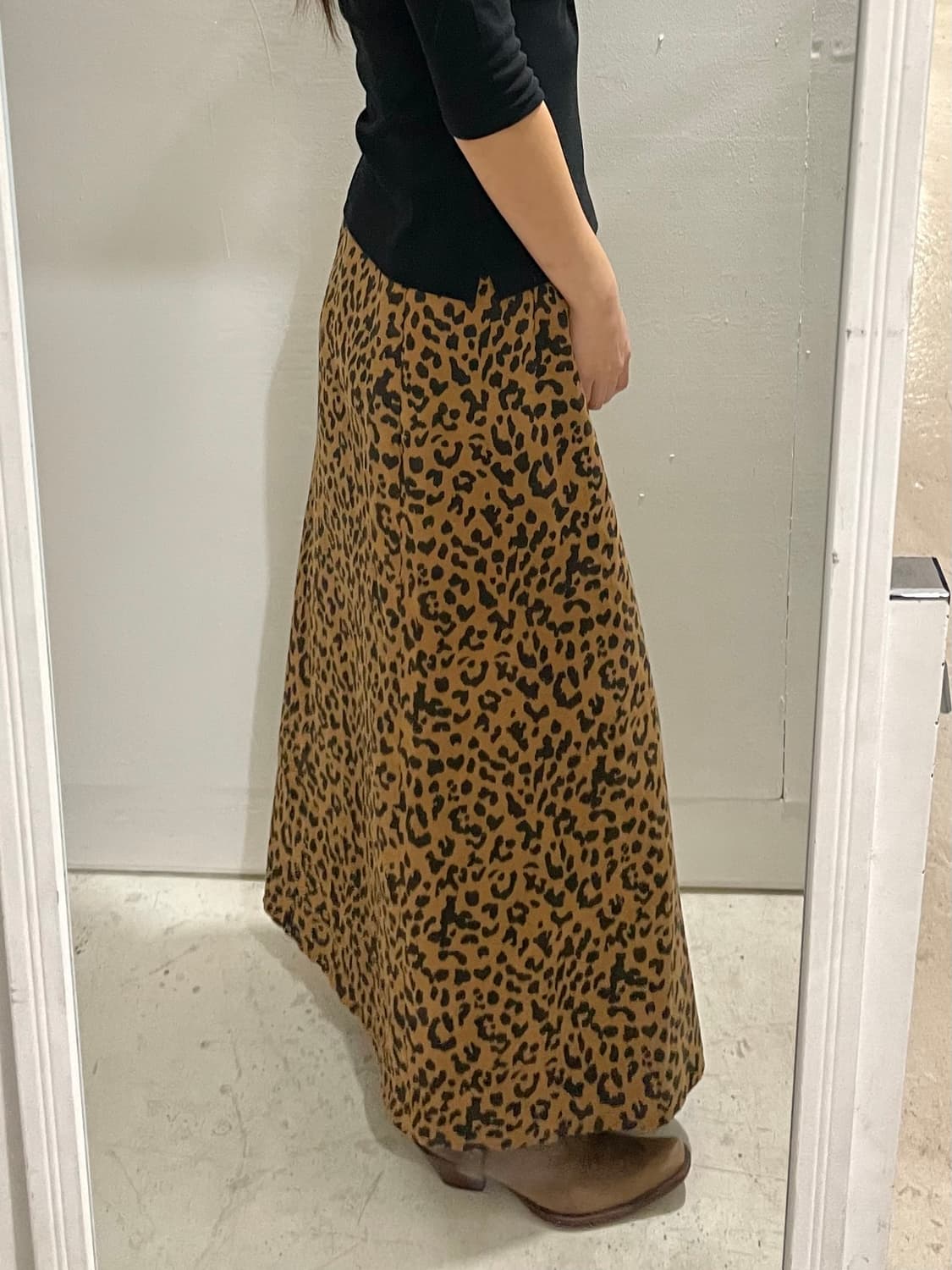 Ray beams  leopard skirt 상품이미지2