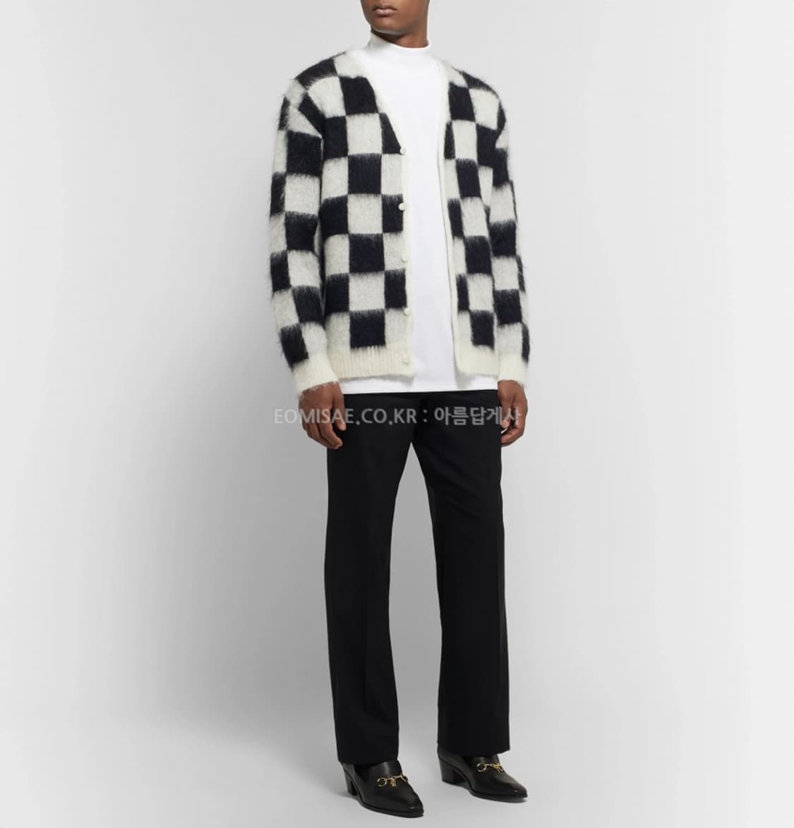 니들스 체커보드 가디건 S 상품이미지3